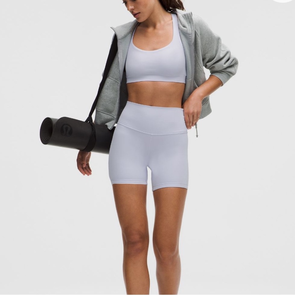Women's High-Waisted Light Blue Shorts